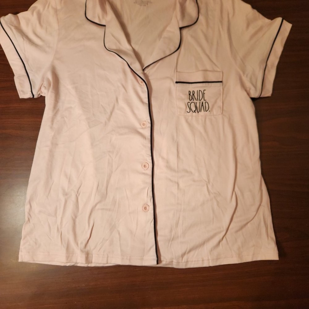 "Bride Squad" Pink Summer Pajamas